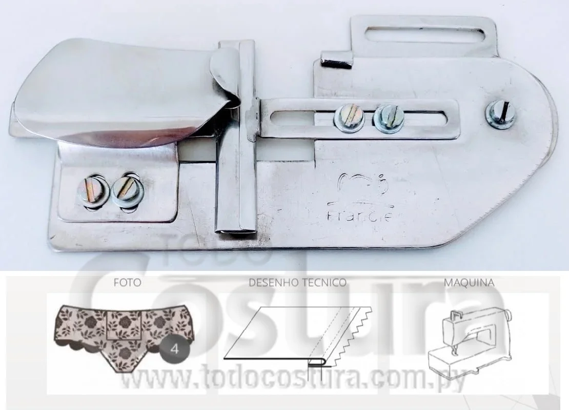 DOBLADILLADOR PICO DE PATO (P/ PEGAR GOMA - REGULABLE) COLLARETA