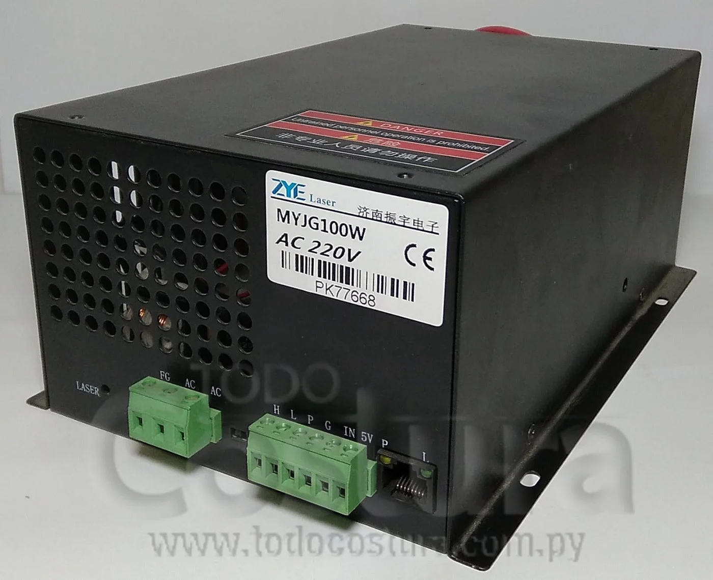 PLACA FUENTE (100W) DEL TUBO LASER GRABADORA LASER WILLPEX 6090/1390