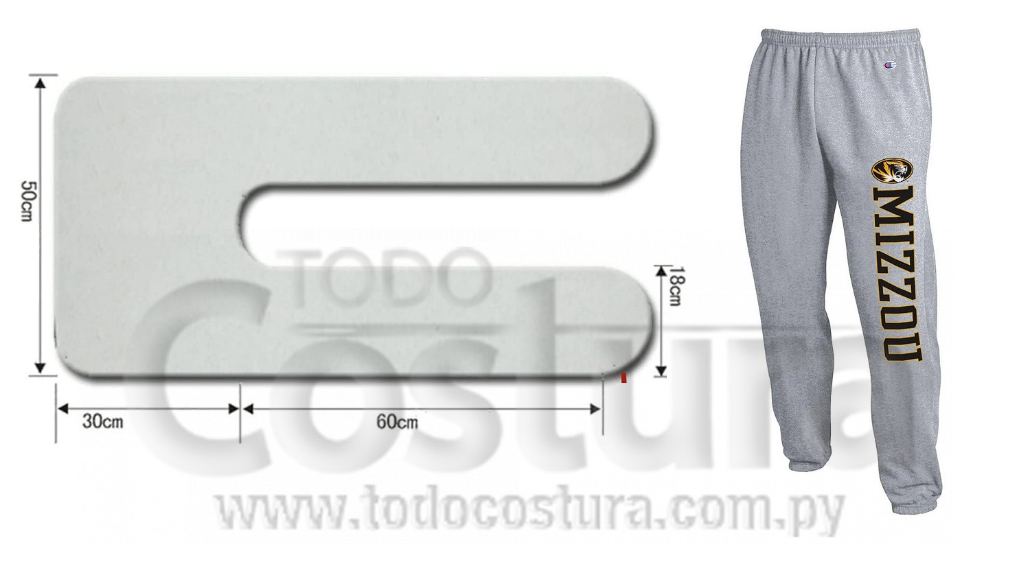 PLATINA (PANTALON) PARA PULPO SERIGRAFIA