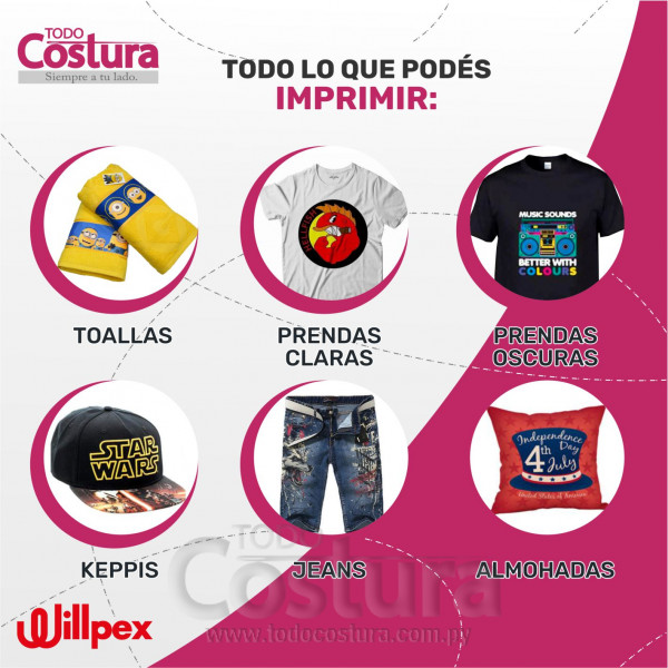 IMPRESORA TEXTIL (33X50CM) WILLPEX DTG-F3050