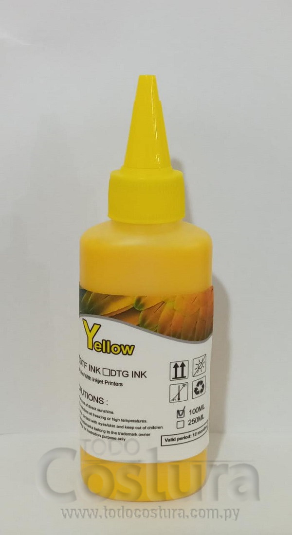 TINTA PIGMENTADA (AMARILLO - 100ML) PARA IMPRESORA DTF