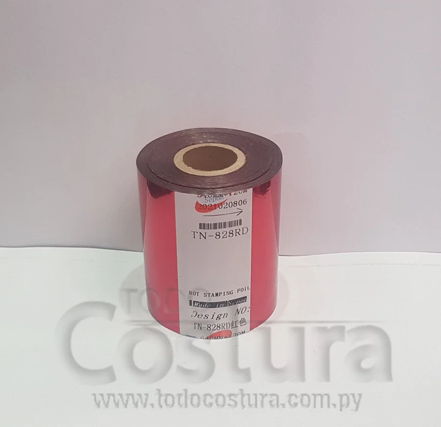 ETIQUETA FOIL ROJO (8CM X 120 METROS) P/ TRANSFER WILLPEX
