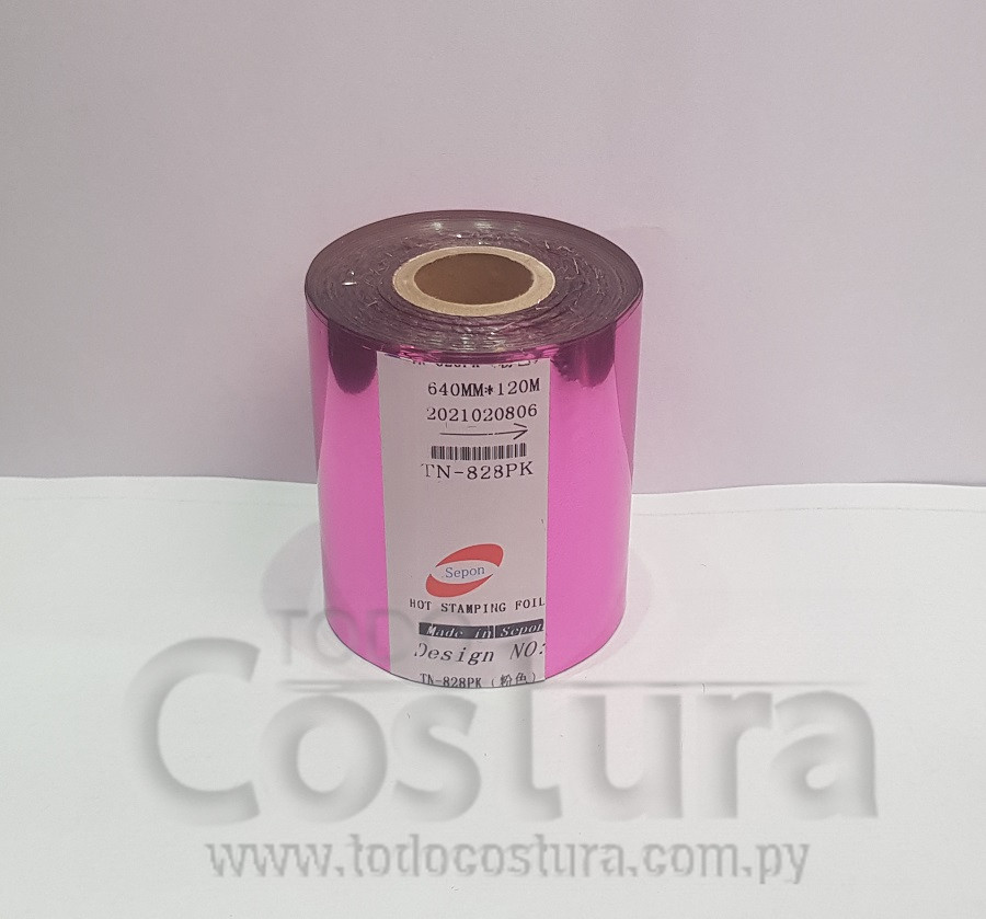 ETIQUETA FOIL ROSADO (8CM X 120 METROS) P/ TRANSFER WILLPEX