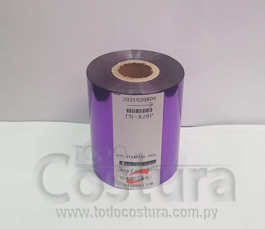 ETIQUETA FOIL LILA (8CM X 120 METROS) P/ TRANSFER WILLPEX