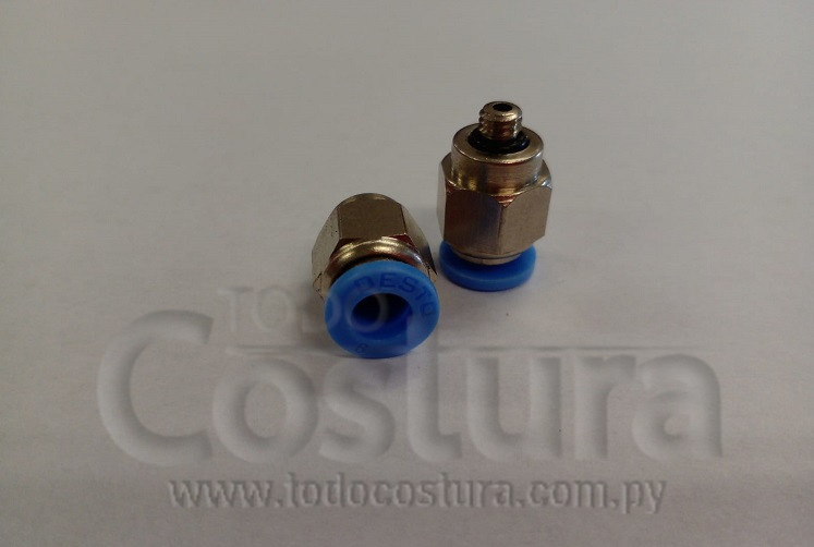 PINO (6MM - RECTO) UNION DE MANGUERA COLLARETA JACK K4-UT-35ACX364