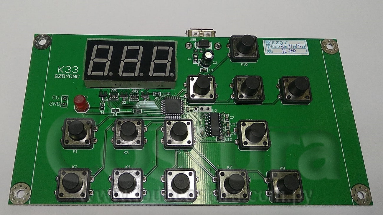 PLACA PANEL (NUEVO NEGRO) GRABADORA LASER WILLPEX 3020