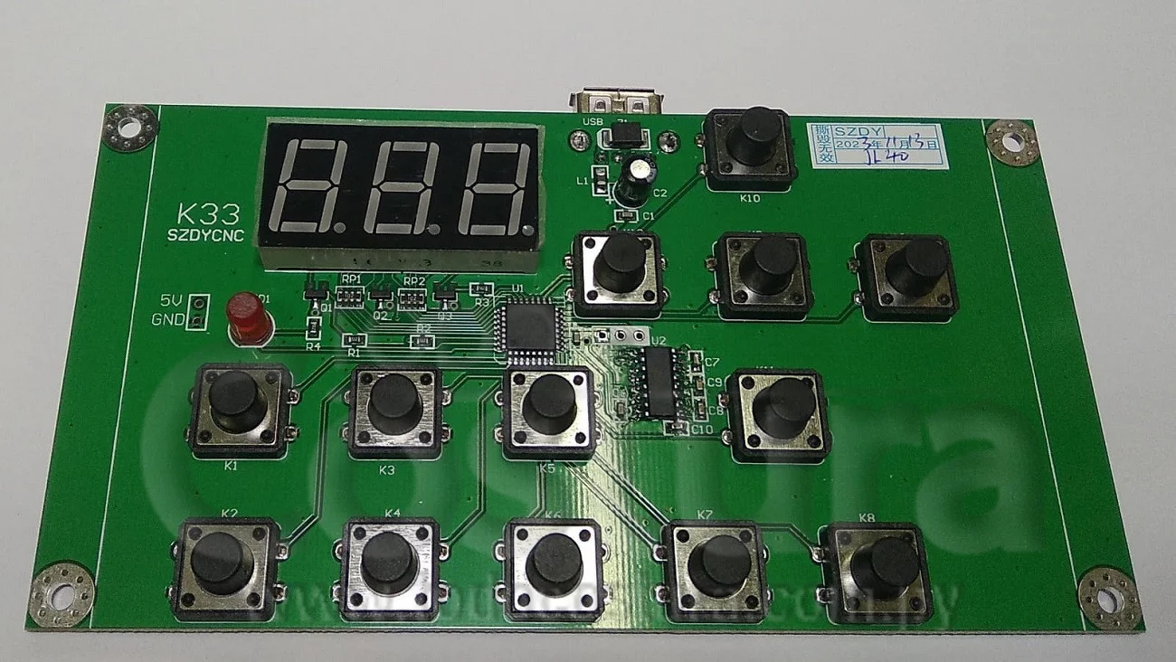 PLACA PANEL (NUEVO NEGRO) GRABADORA LASER WILLPEX 3020