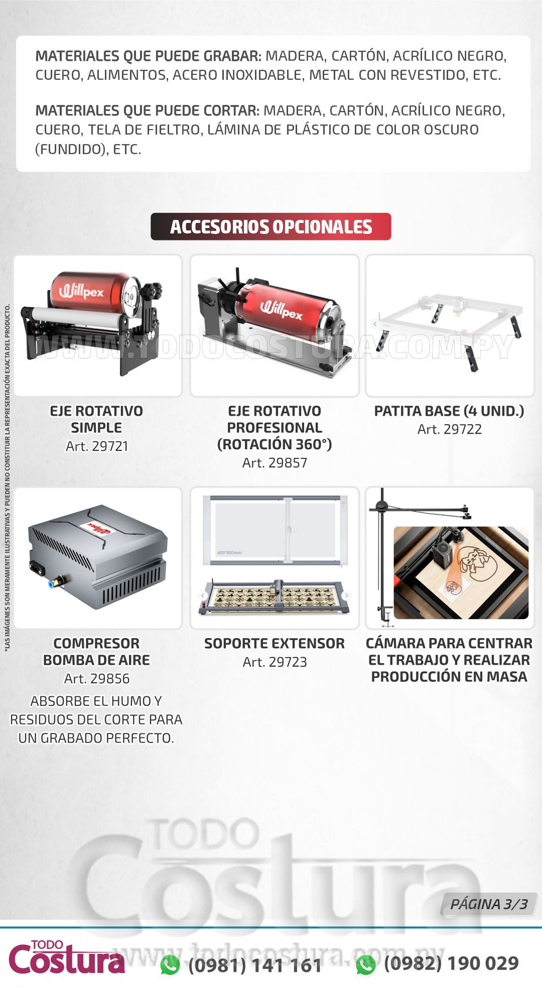 GRABADORA LASER A DIODO (40X40CM - 10W) WILLPEX OLM3