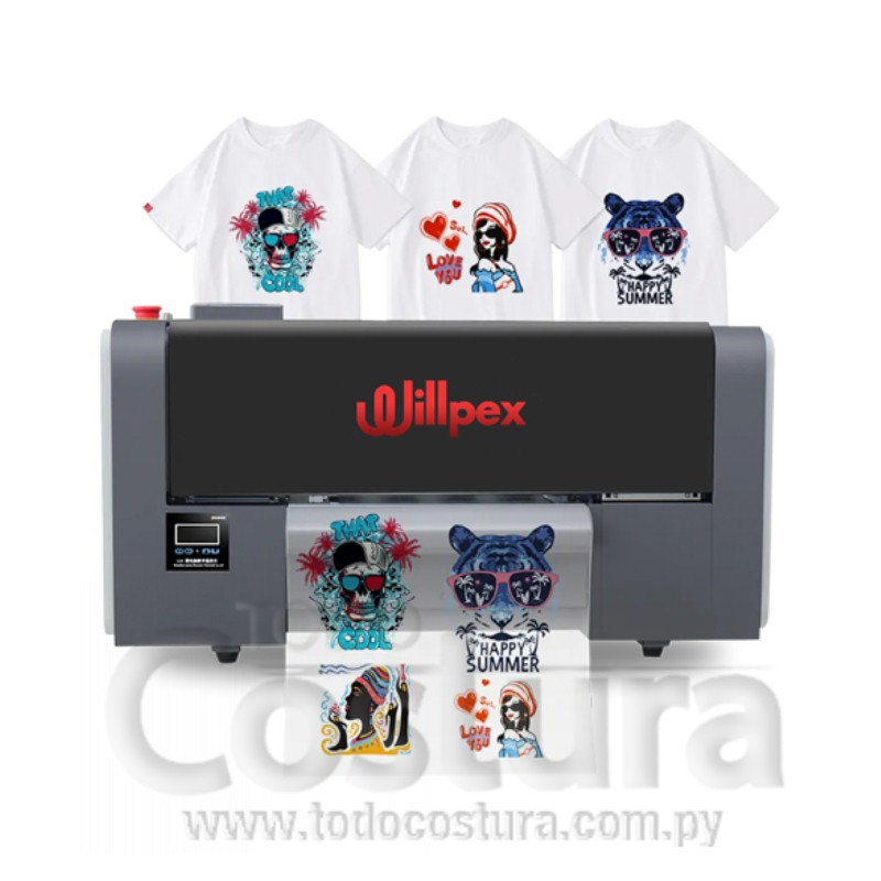 IMPRESORA DTF INDUSTRIAL (DOBLE CABEZAL ; 30 CM) WILLPEX 30CM-B