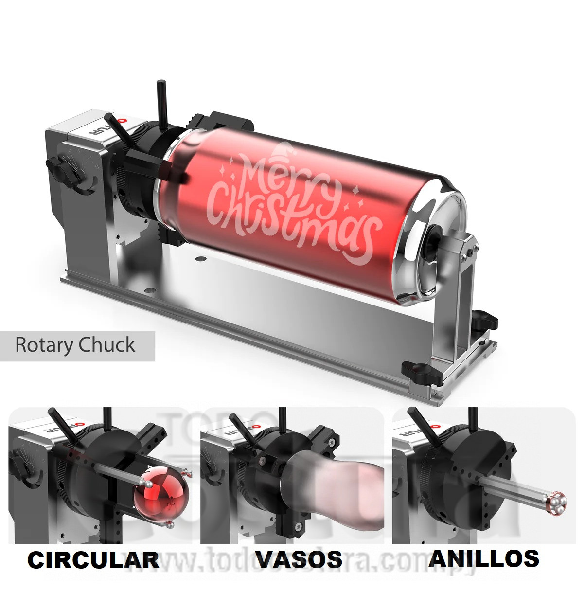 EJE ROTATIVO (PROFESIONAL) GRABADORA LASER A DIODO WILLPEX OLM3 / ALPHA