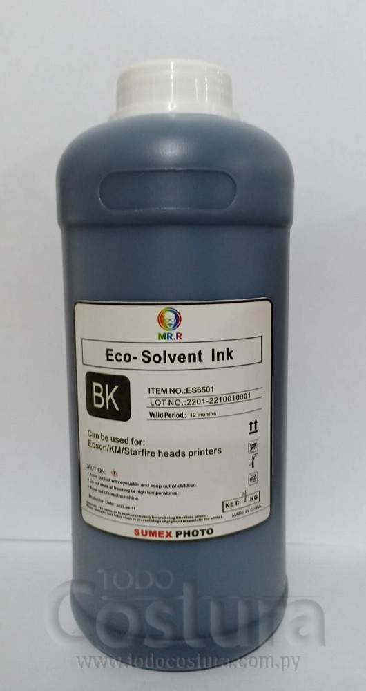 TINTA ECO-SOLVENTE (ULTRA BLACK - 1 LITRO) IMPRESORA