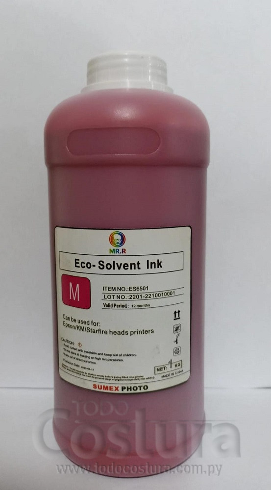 TINTA ECO-SOLVENTE (MAGENTA - 1 LITRO) IMPRESORA