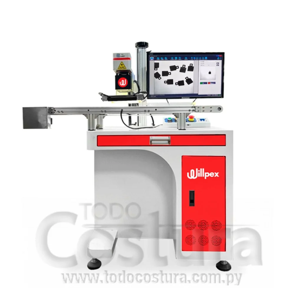 GRABADORA LASER P/ METALES (CON CAMARA CCD - CINTA - 30X30CM - 30W) WILLPEX FIBER LASER CCD-3030