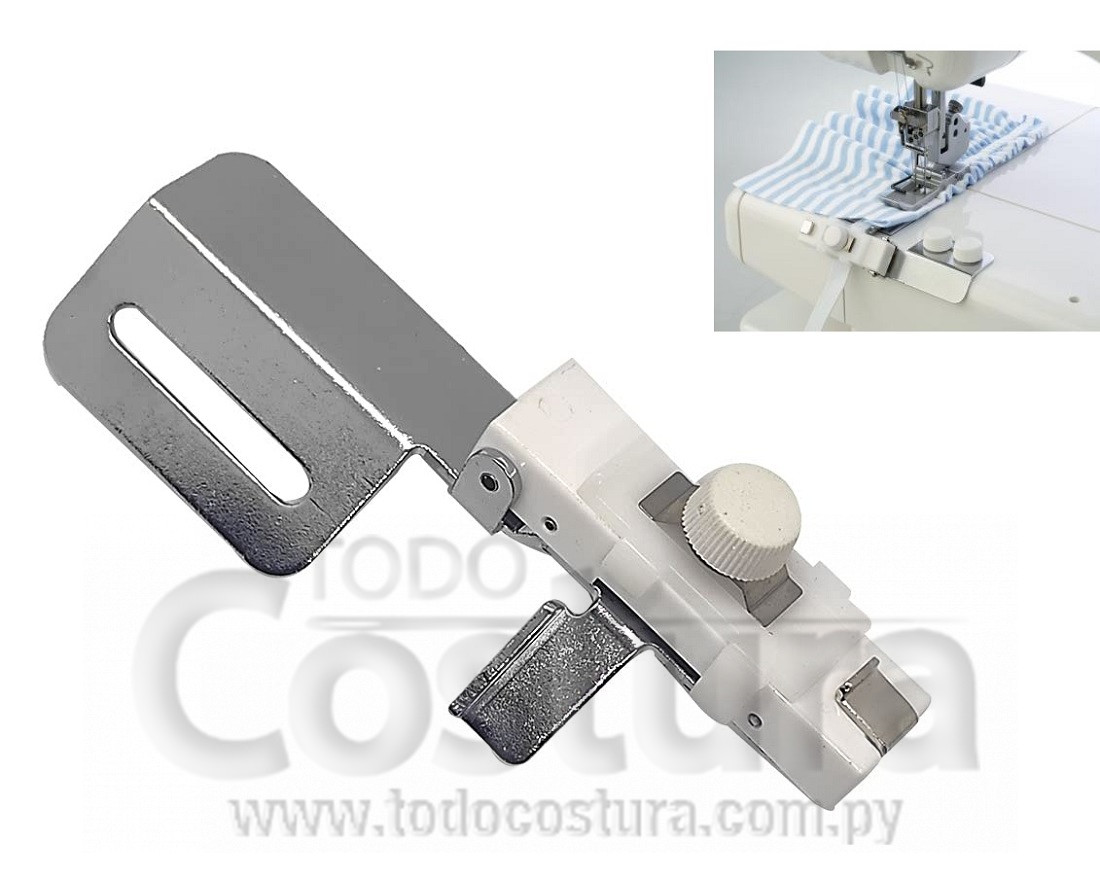 DOBLADILLADOR P/ FRUNCIR CON ELASTICO (0,9 A 1,3 CM - CON GUIA) COLLARETA JANOME 2000CPX