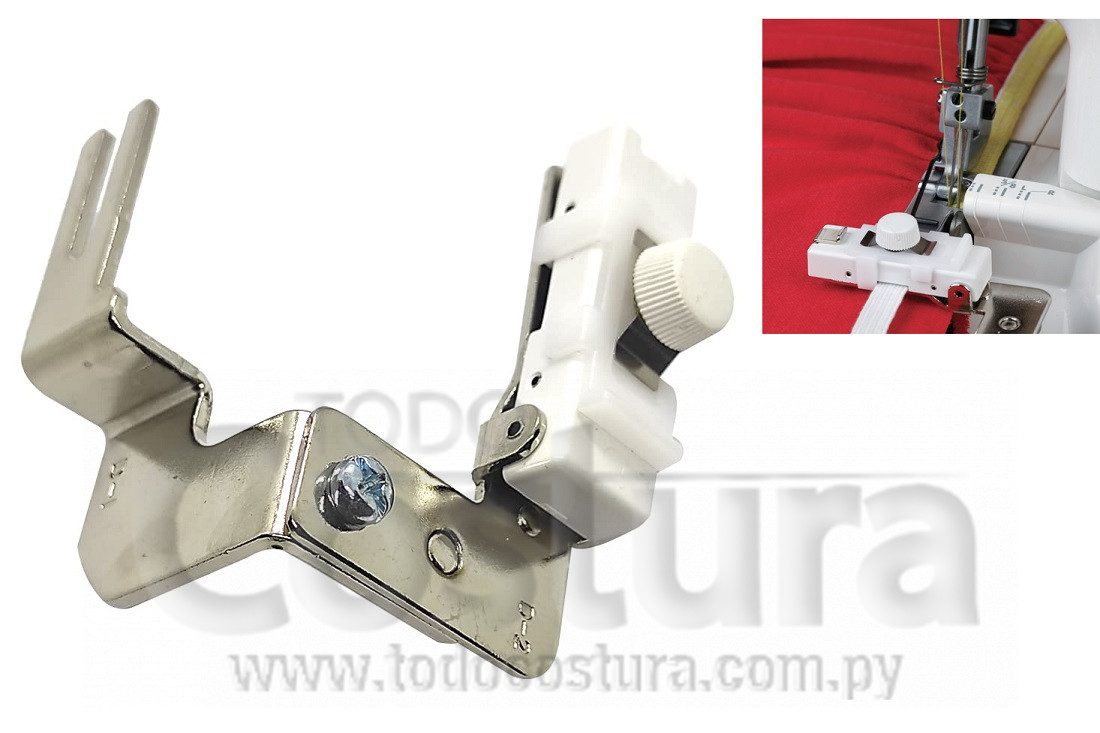 DOBLADILLADOR PARA AÑADIR ELASTICO (3 MM A 7 MM) OVERLOCK JANOME 744D / 8002D