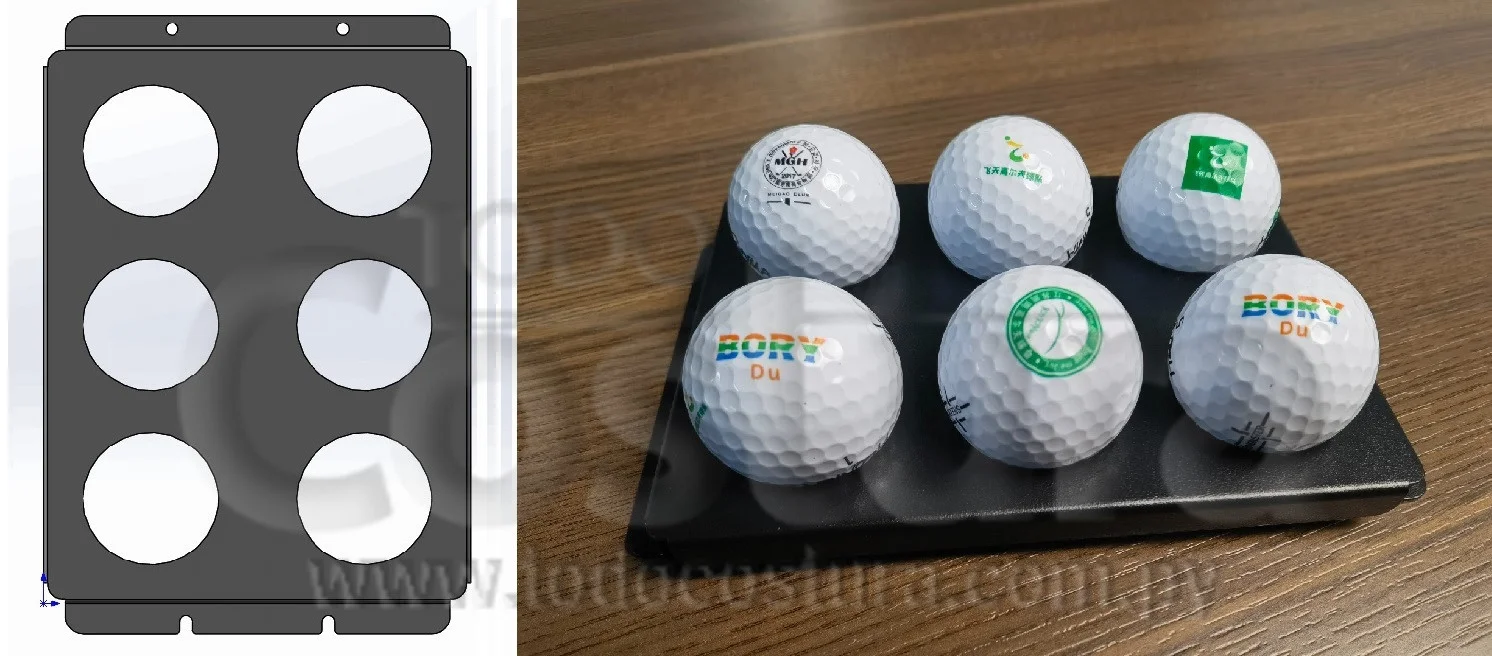 PLATINA PARA PELOTA DE GOLF IMPRESORA UV WILLPEX 3250 UV / A2850 UV
