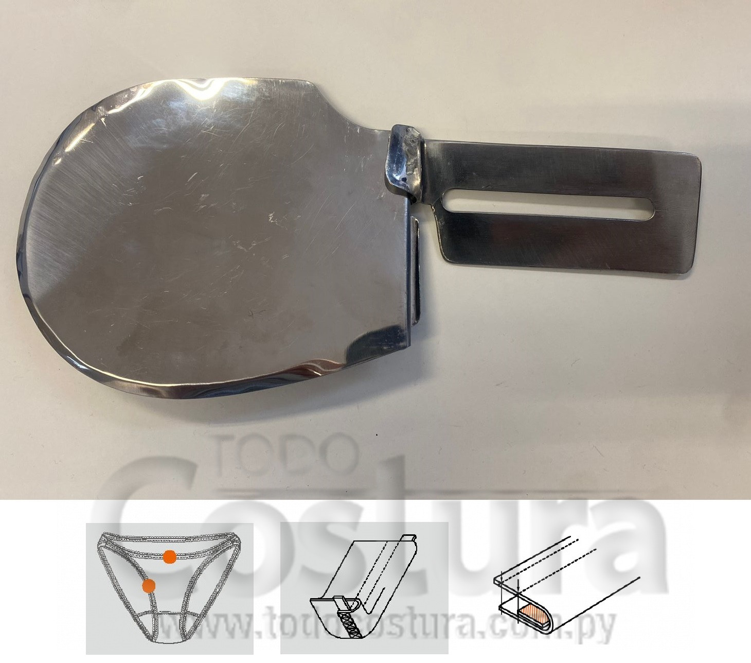 DOBLADILLADOR (INSERTAR ELASTICO (7MM) Y DOBLAR) COLLARETA CILINDRICA