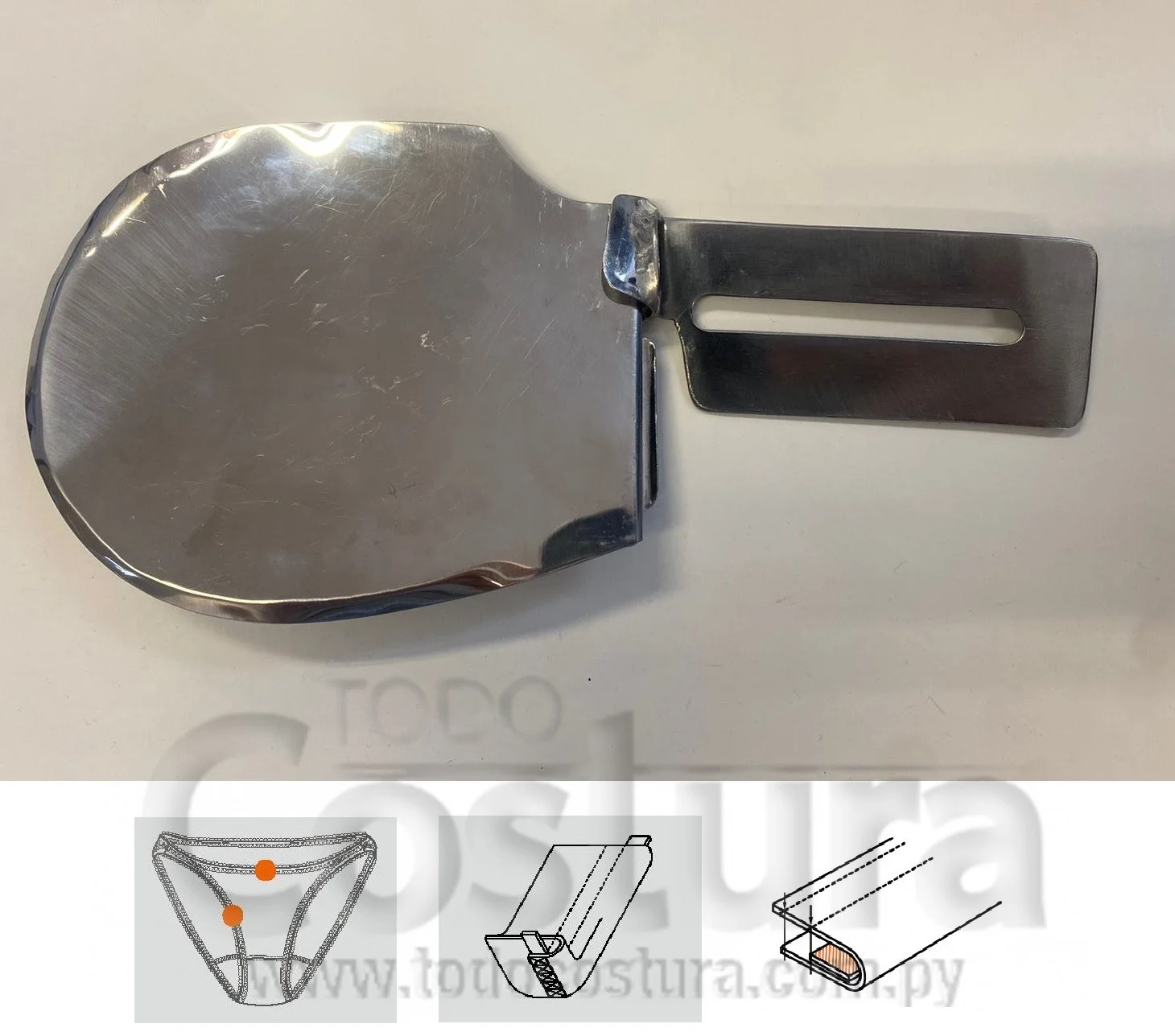 DOBLADILLADOR (INSERTAR ELASTICO (7MM) Y DOBLAR) COLLARETA CILINDRICA