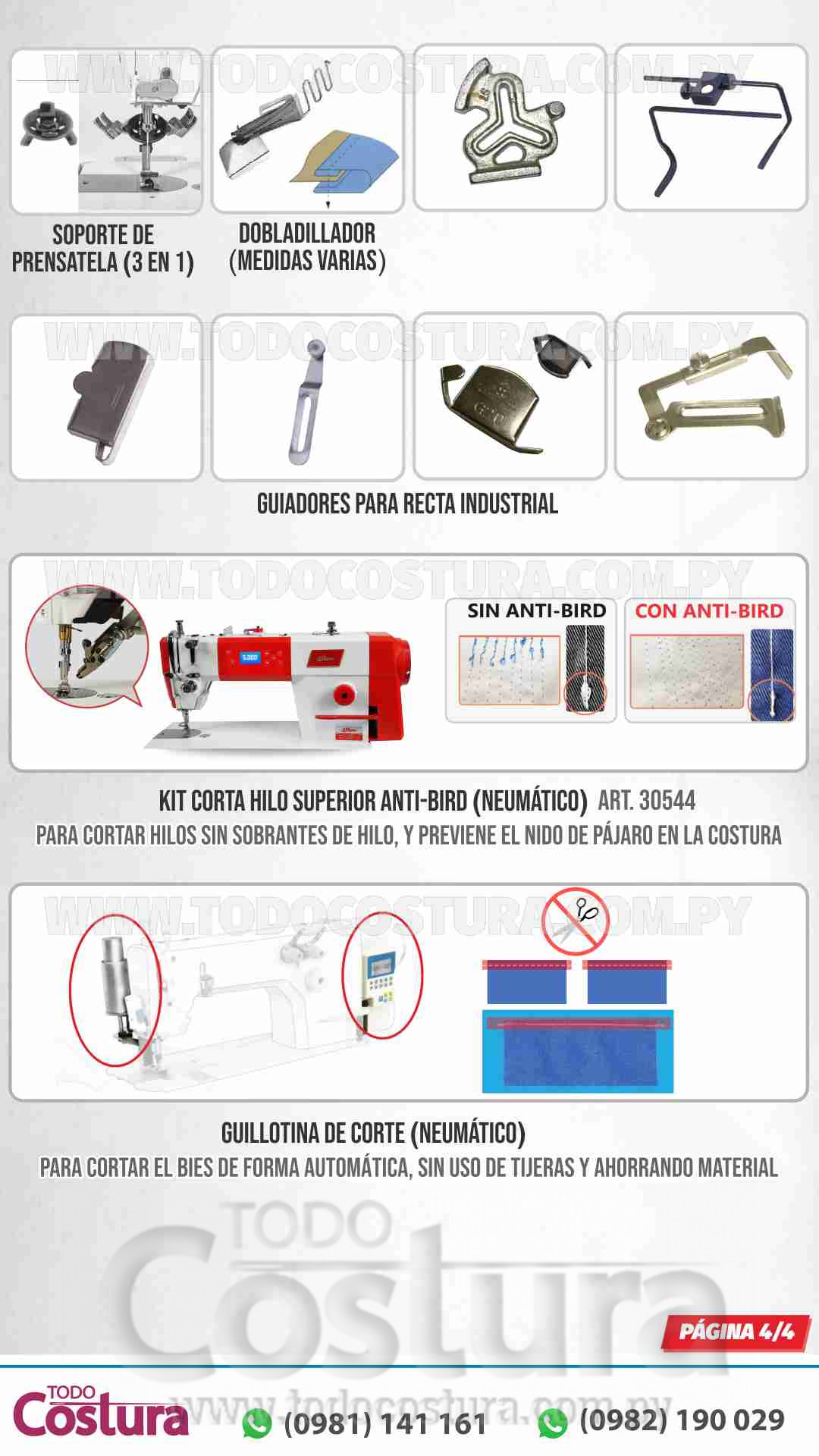 RECTA (LIVIANA - CON CORTAHILO) WILLPEX R4 (MOTOR INCORPORADO)