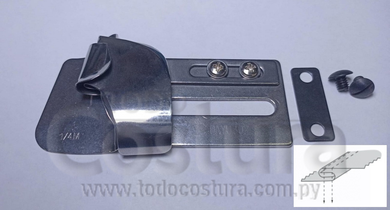 DOBLADILLADOR PARA CAMISA (1/4M) RECTA CADENETA SIRUBA L382-64