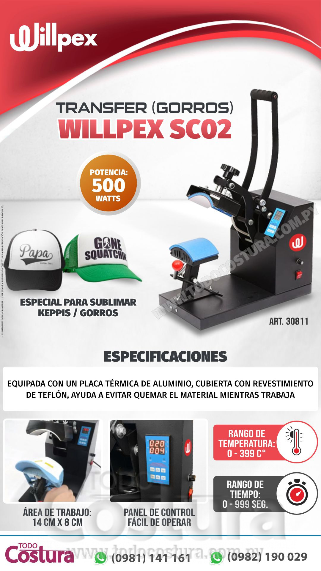 TRANSFER (GORROS) WILLPEX SC02