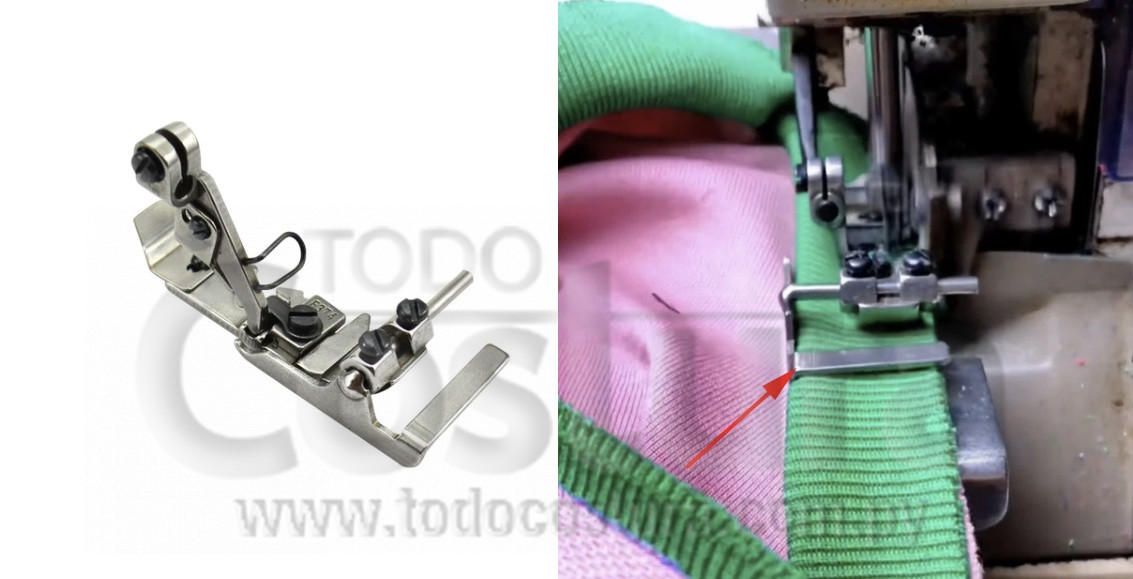 PRENSATELA (GUIA REGULABLE) OVERLOCK WILLPEX G3-4 / SIRUBA 747K / JACK E4