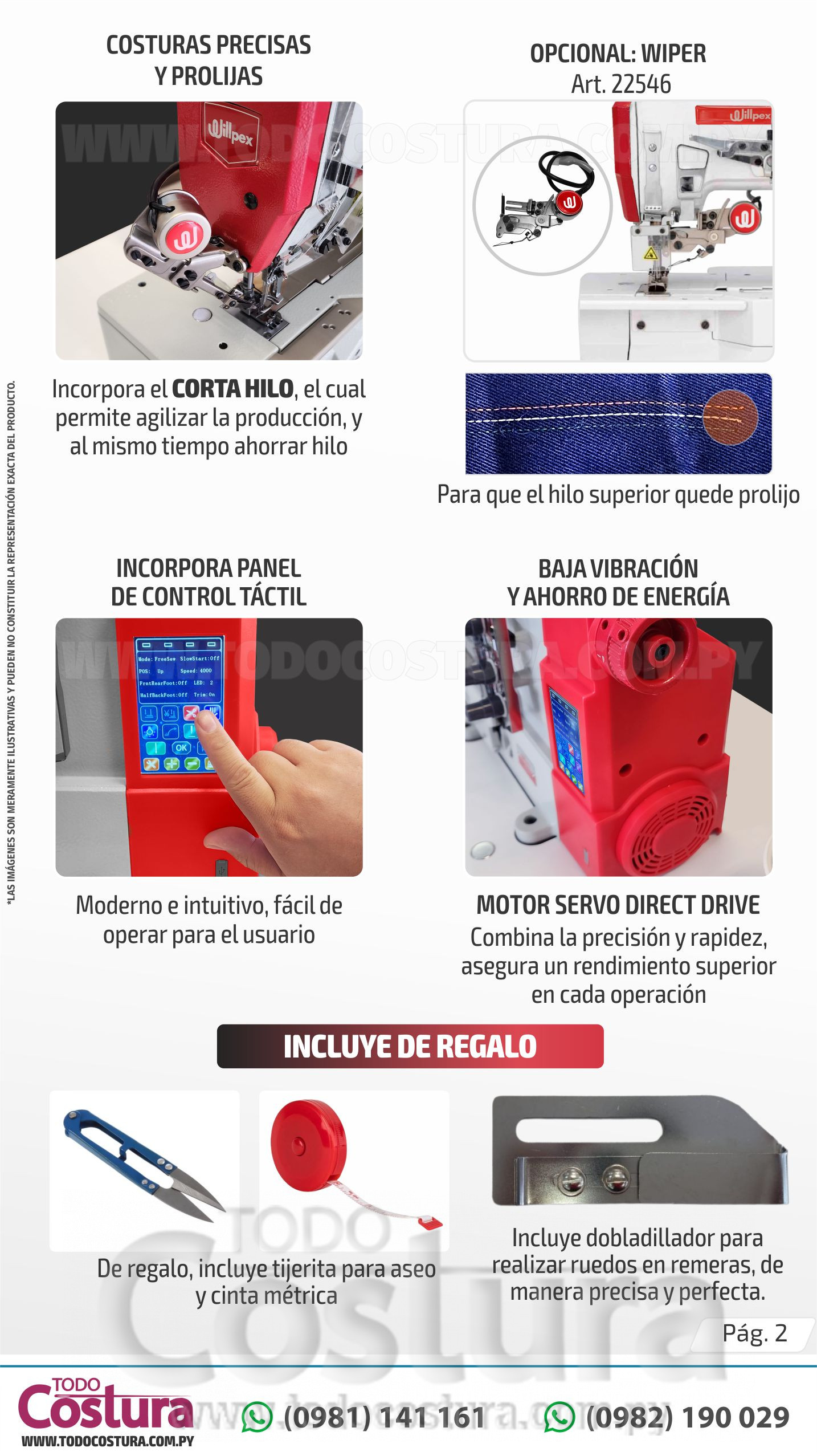 COLLARETA (ELECTRONICA) WILLPEX P4-01/SUT/ST (MOTOR INCORPORADO)