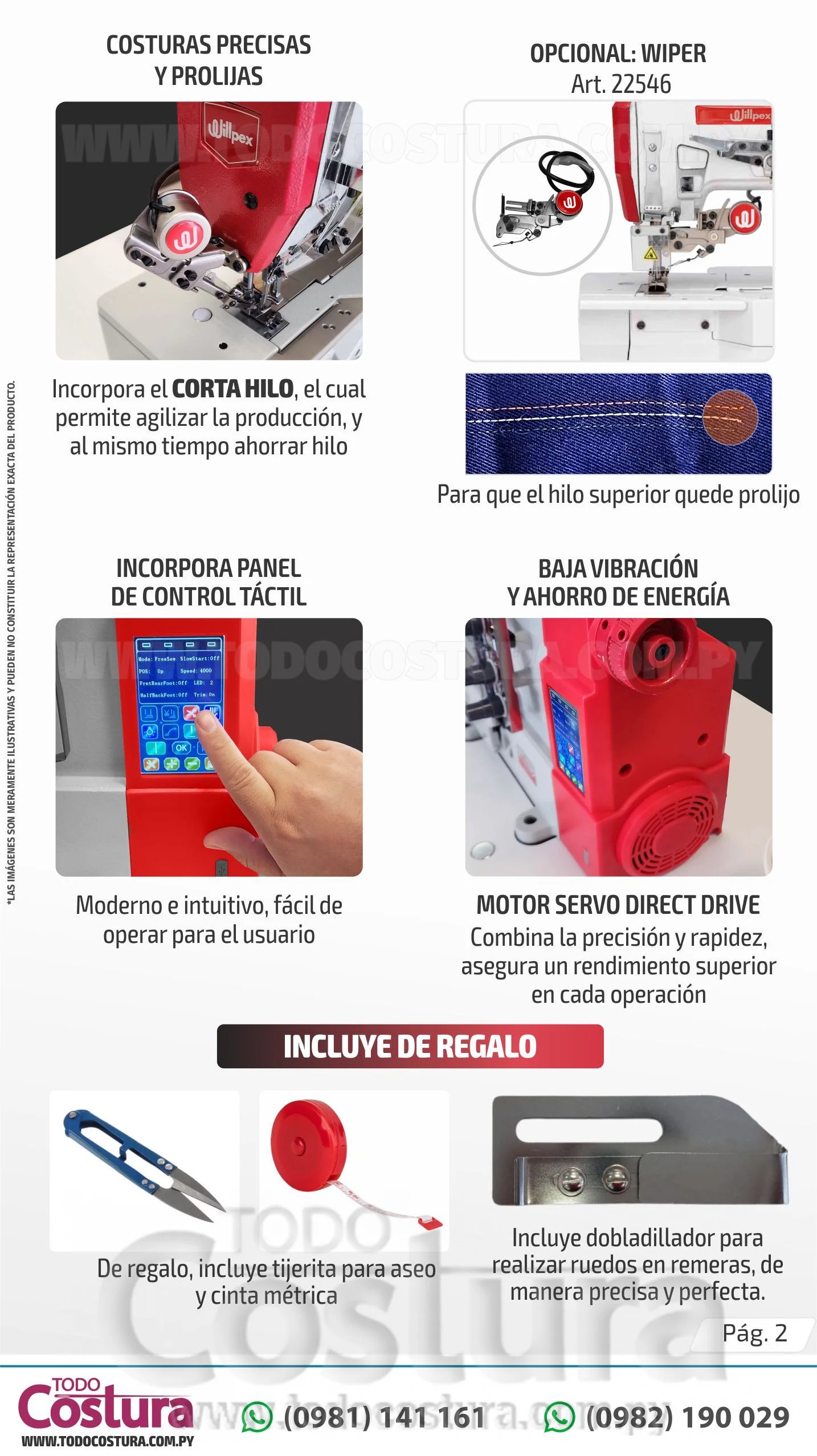 COLLARETA (ELECTRONICA) WILLPEX P4-01/SUT/ST (MOTOR INCORPORADO)