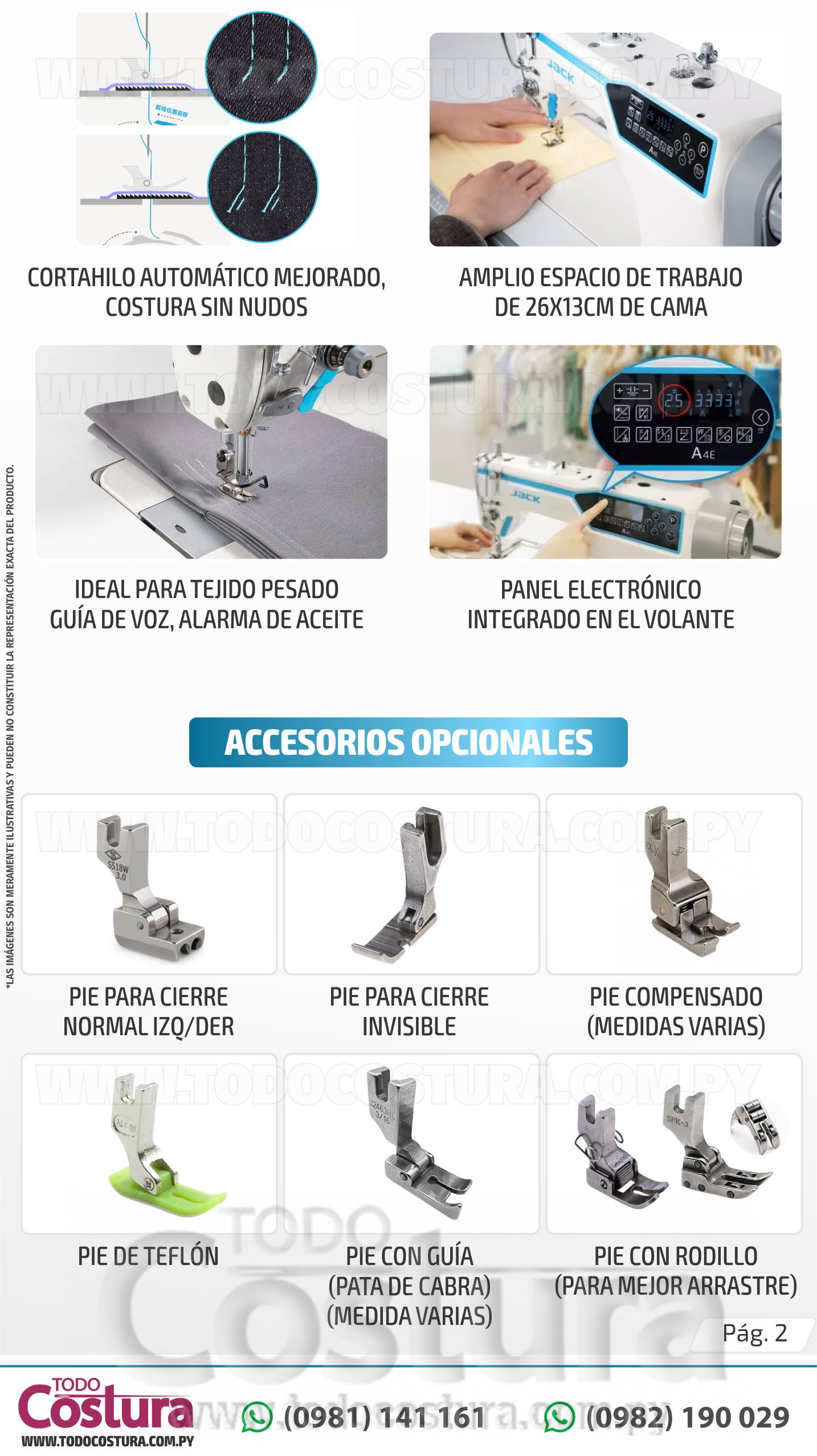 RECTA (ELECTRONICA - PESADA - CROCHET GRANDE) JACK A4B-A-CHL-7 (MOTOR INCORPORADO)