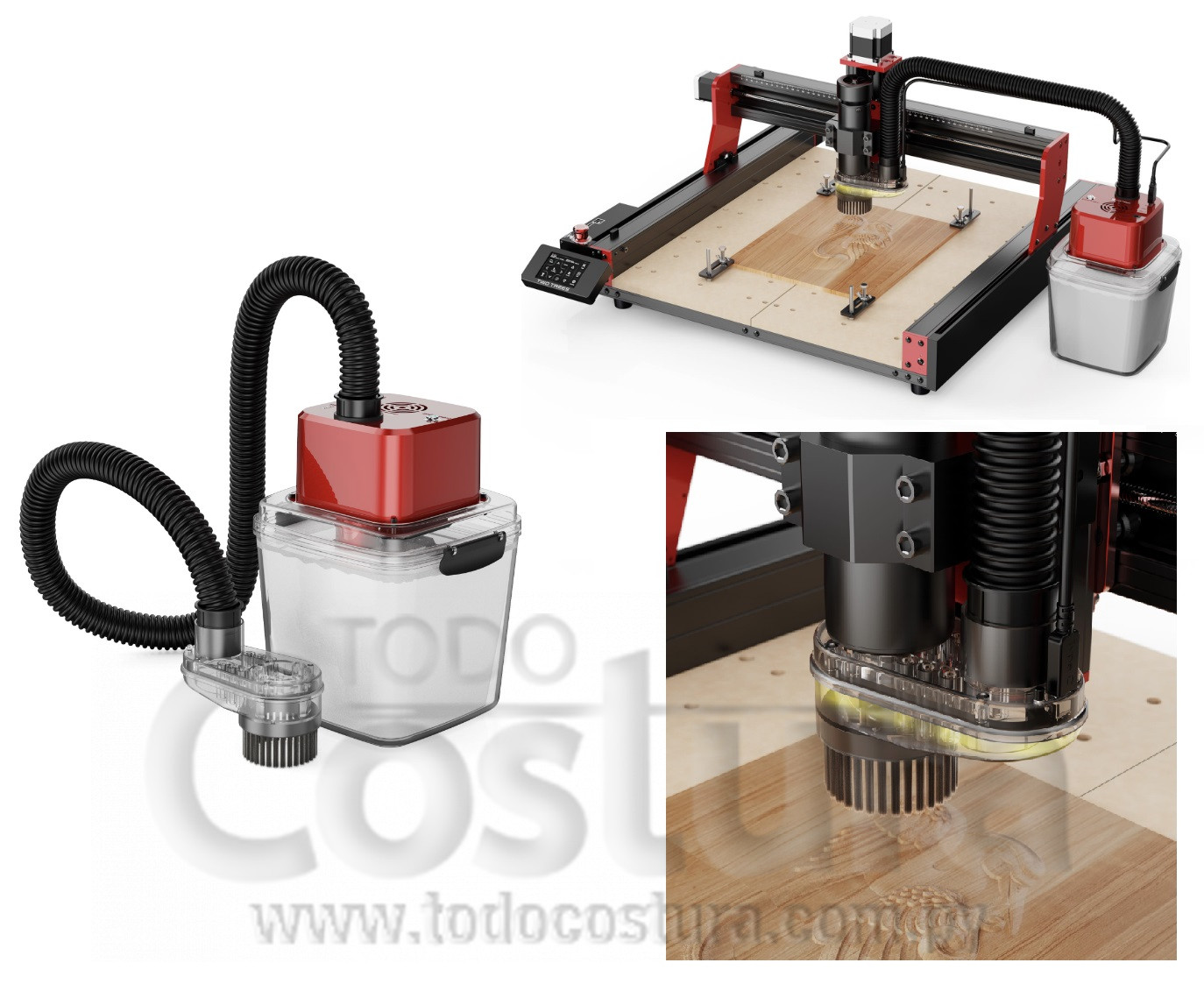 SISTEMA DE SUCCION PARA GRABADORA CNC WILLPEX TTC-450 PRO