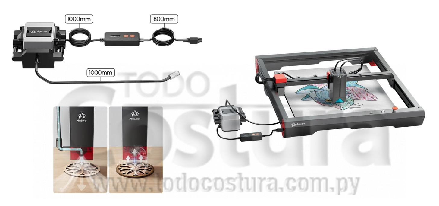 COMPRESOR BOMBA DE AIRE GRABADORA LASER DIODO WILLPEX ALGOLASER DIY KIT 10W / ALPHA 10W