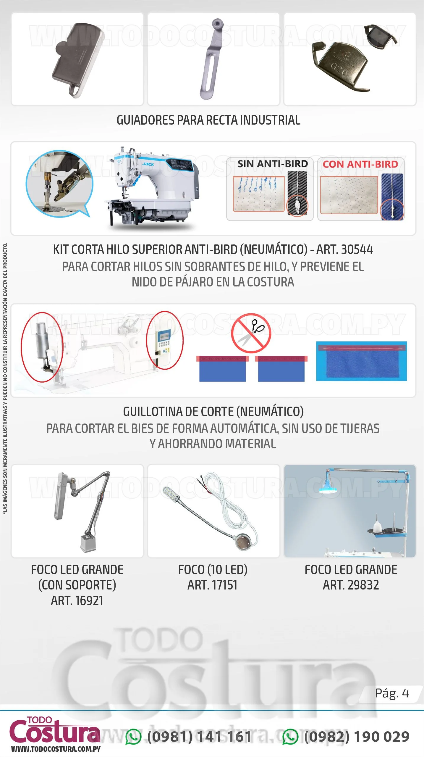 RECTA ELECTRONICA (LIVIANA) JACK A4B-A-C (MOTOR INCORPORADO)