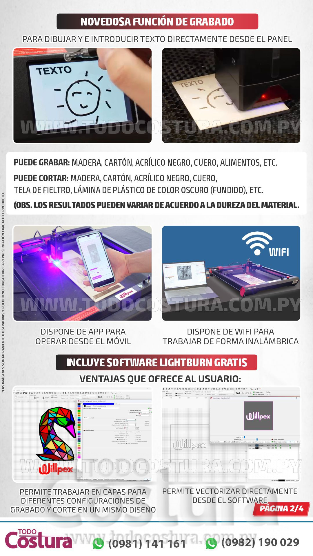 GRABADORA LASER A DIODO (40X40CM - 10W) WILLPEX ALPHA MK2 10W