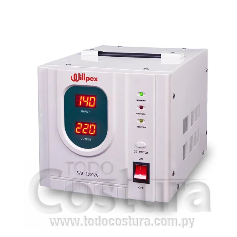 ESTABILIZADOR DE VOLTAJE SERVO (1500VA) WILLPEX SVD-1500VA