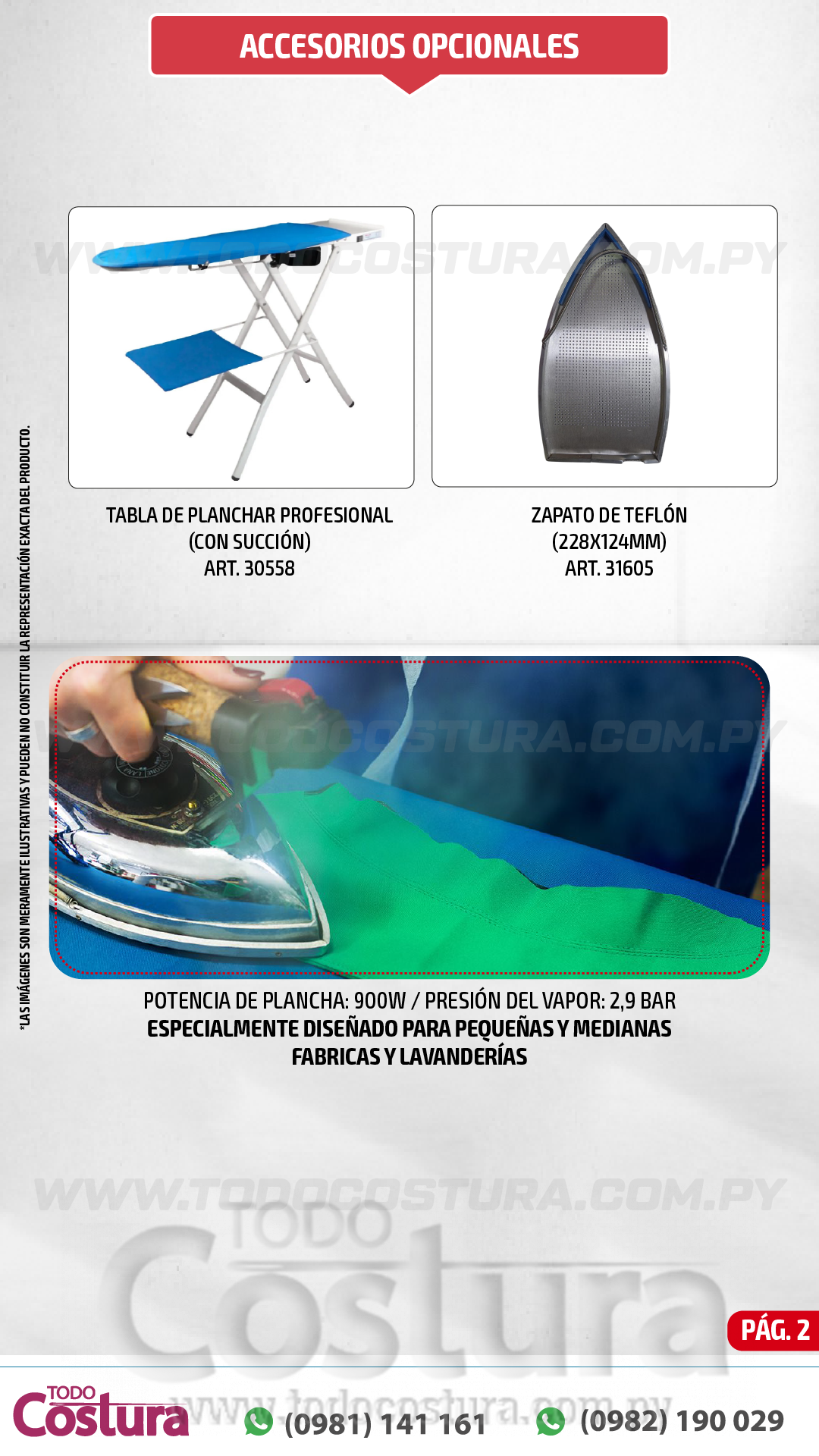 PLANCHA A VAPOR (CON CALDERA) WILLPEX WP-35