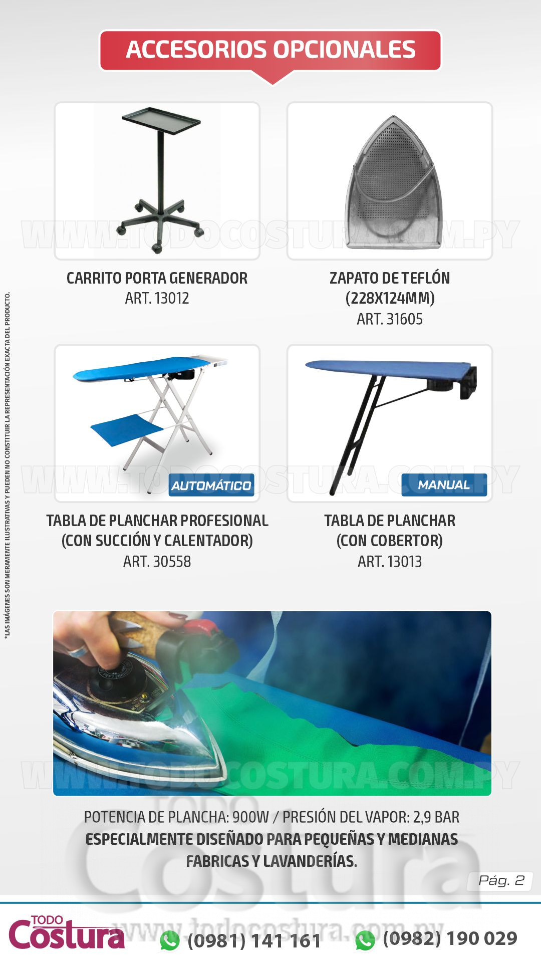 PLANCHA A VAPOR (CON CALDERA) WILLPEX WP-35