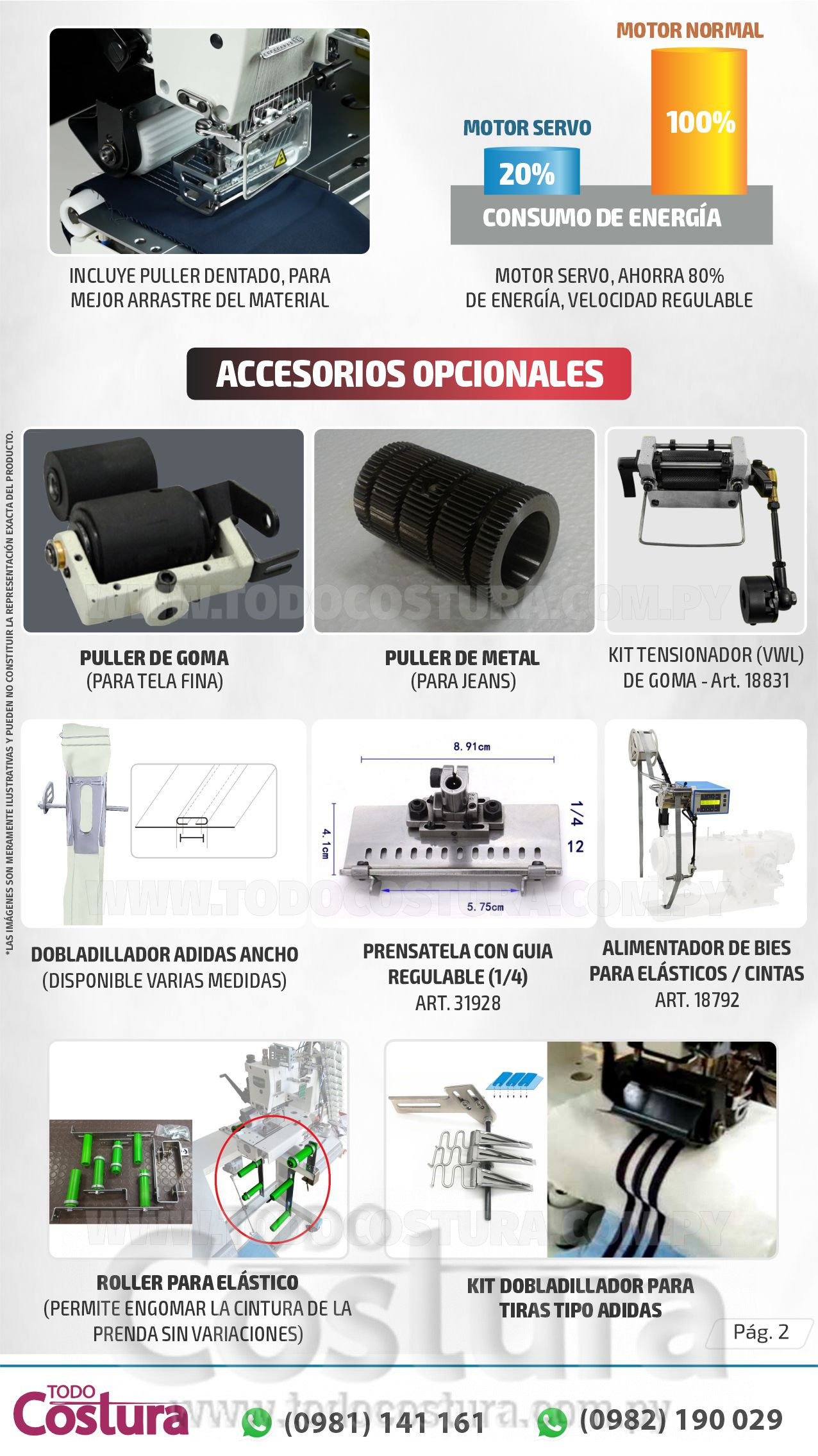 ENGOMADORA (12 AGUJAS) WILLPEX WP077C-12064P-D-PUT (MOTOR INCORPORADO)