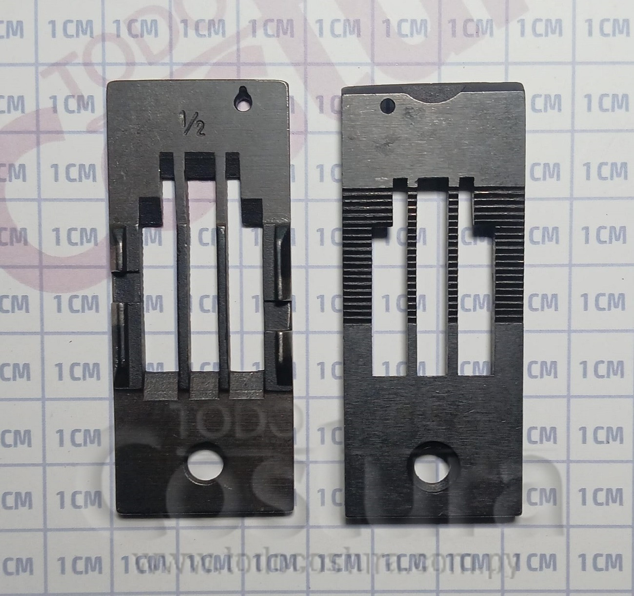 CHAPA DIENTE (1/2) DOBLE AGUJA ELECTRONICA SIRUBA T828-42-127HL/C