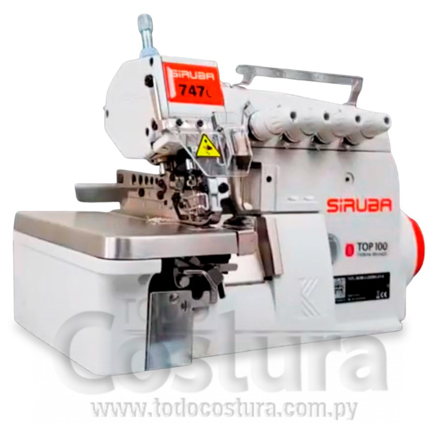 OVERLOCK ELECTRONICA (FLATLOCK - 3 HILOS) SIRUBA 747L-503M-2-23/ECB-U (MOTOR INCORPORADO)