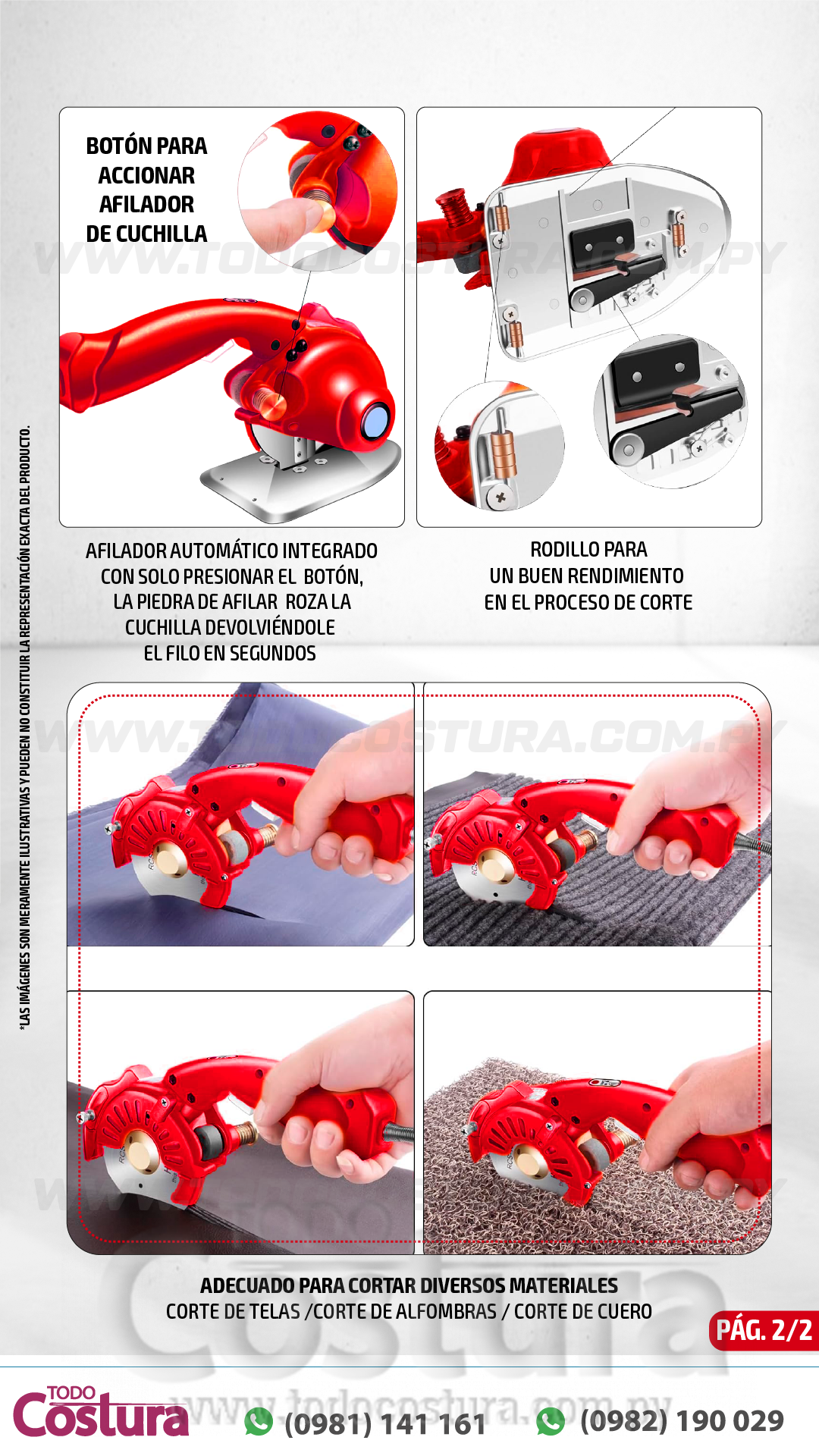 CORTADORA CIRCULAR SERVO WILLPEX (4,3 PULG.) RCS-110 (250W)