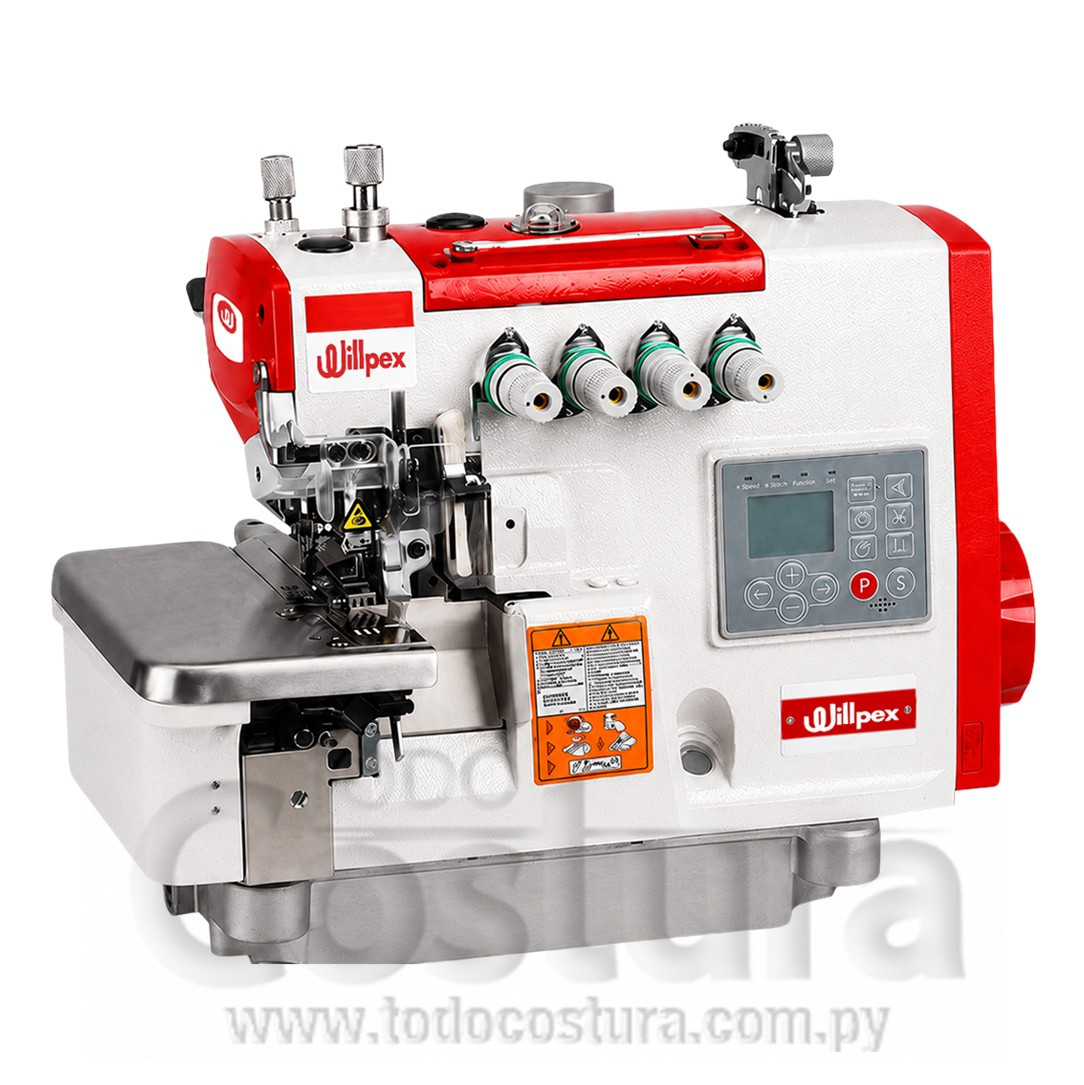 OVERLOCK ELECTRONICA (4 HILOS - DOBLE ARRASTRE) WILLPEX G5T-4-M03/233/EUT (MOTOR INCORPORADO)