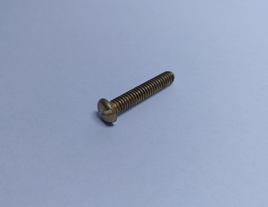 TORNILLO DE BRONCE FIJ. CABLE A TIERRA 5/32 X 3/4  P/ PLANCHA BLANCAPRESS PROF-PCV