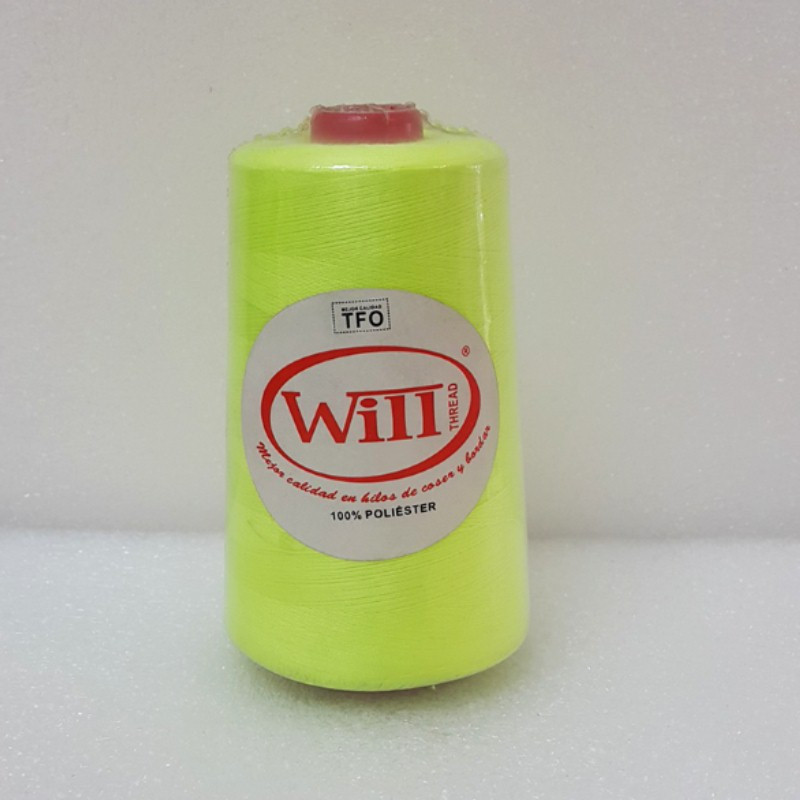 HILO DE COSER WILL (201 - VERDE FLUOR - 5000Y) 40/2 -TFO