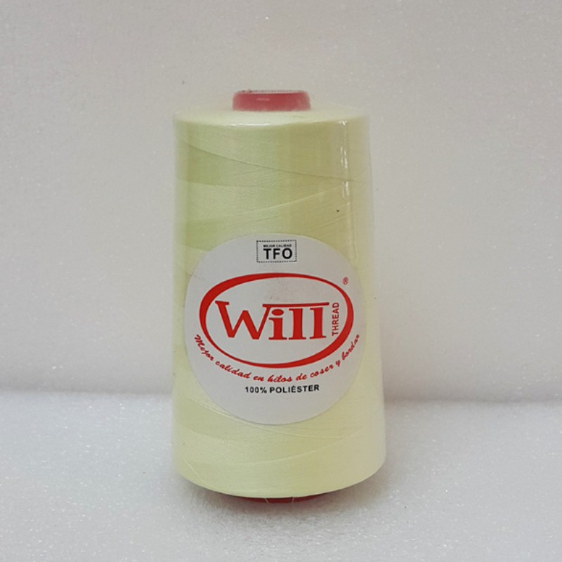 HILO DE COSER WILL (376 - AMARILLO CLARO - 5000Y) 40/2 -TFO