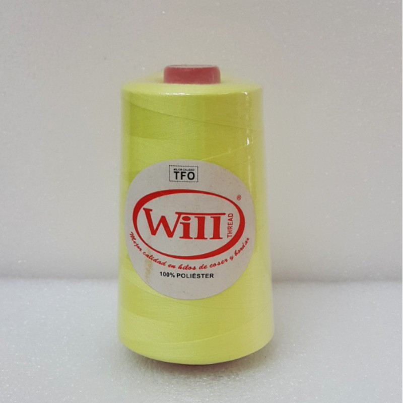 HILO DE COSER WILL (378 - AMARILLO CLARO - 5000Y) 40/2 -TFO