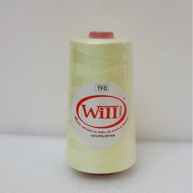 HILO DE COSER WILL (376 - AMARILLO CLARO - 2500Y) 40/2 -TFO