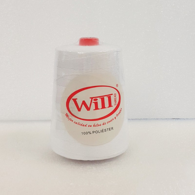 HILO PARA CERRADORA DE BOLSA (301 - BLANCO - 200 GRAMOS) 12/4-TFO