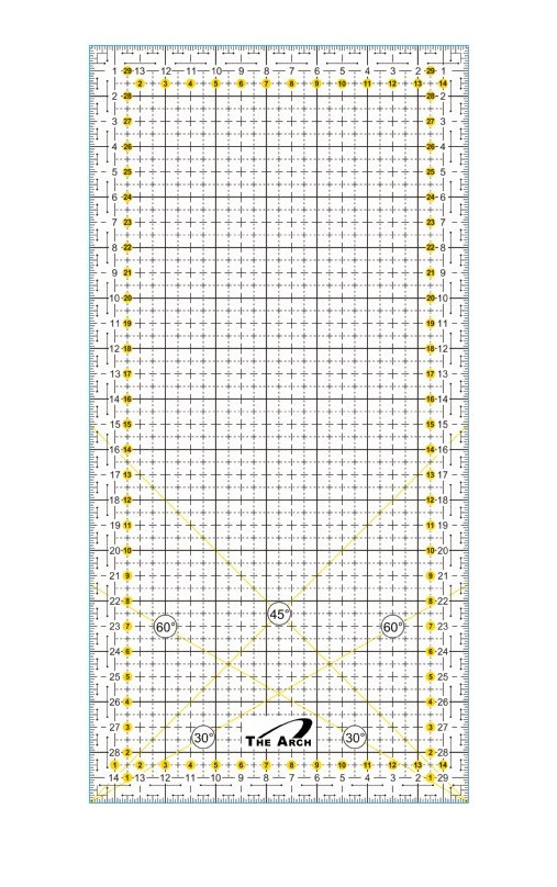 REGLA QUILTING 15X30CM