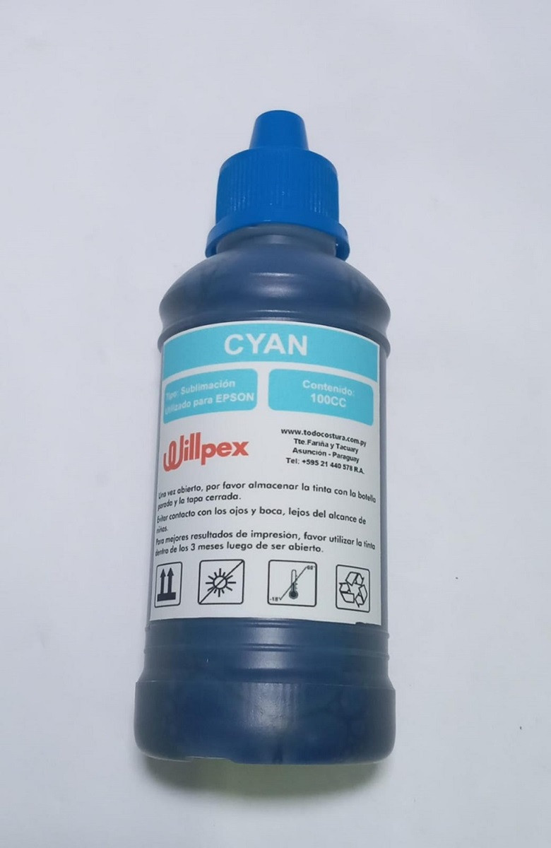 TINTA SUBLIMACION  (CYAN - 100ML) PARA IMPRESORA EPSON