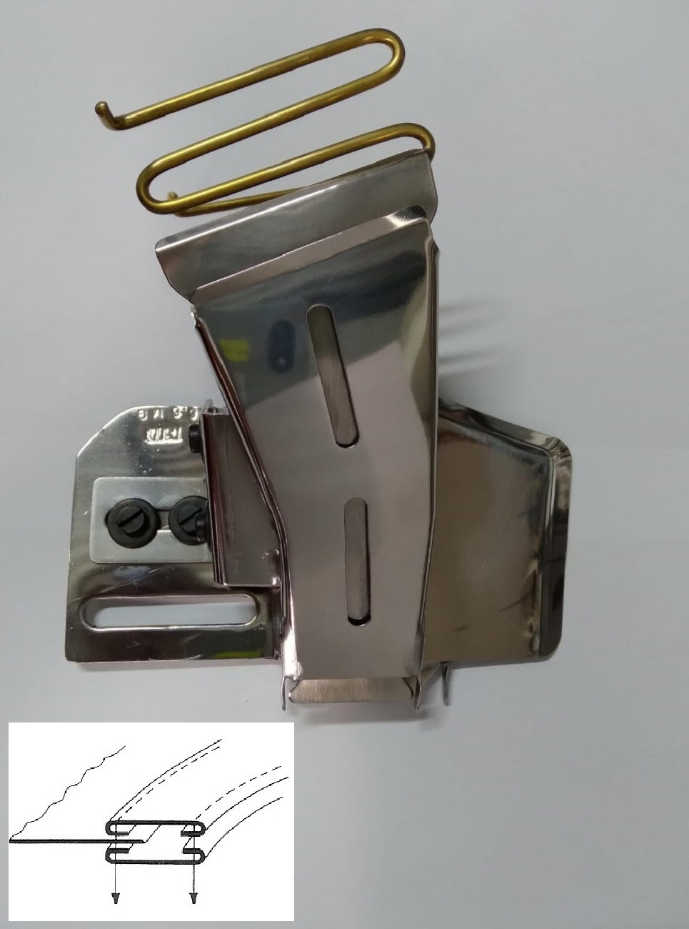 DOBLADILLADOR CINTURERA (CURVO ; 3,8CM ; CON BIES) (ALTA CALIDAD)